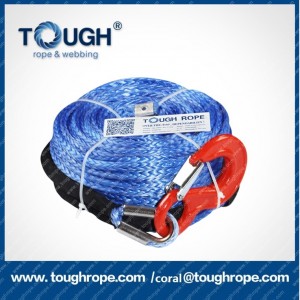 TOUGH ROPE 12v synthetic small hand winch cable SUV all-terrain vehicle rope