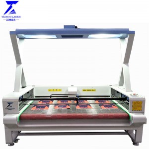 Vision laser cutting machine for printed fabric textiles Vision laser cutting machine for printed fabric textiles