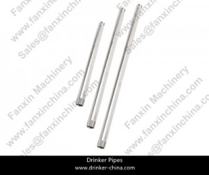 Stainless steel straight water pipe for livestock