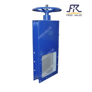 Pneumatic Operation Square Type Knife Gate Valve for fly water system