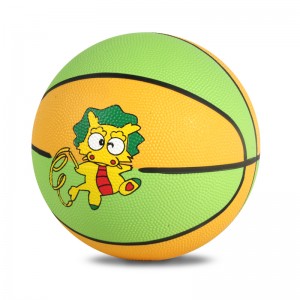 Toy Rubber Basketball with Customized Logo and Color