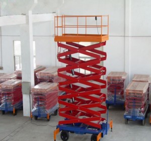 Self Propelled Mobile China Mini Hydraulic Scissor Lift 220V