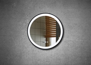 Small LED Bathroom Mirror with Metal Frame