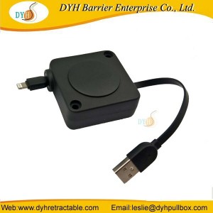 Retractable Cable Reel with 3 in 1 Charger or RJ45