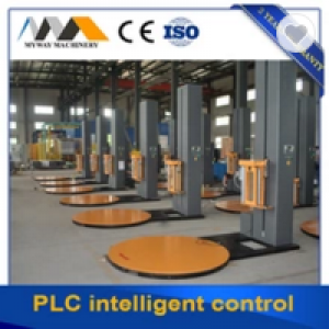 Automatic stretch film wrapping machine for pleat soap /plastic transportation Automatic stretch film wrapping machine for pleat soap /plastic transportation