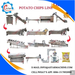 100/150/260/400kg/H Full Automatic Potato Chips Making Line