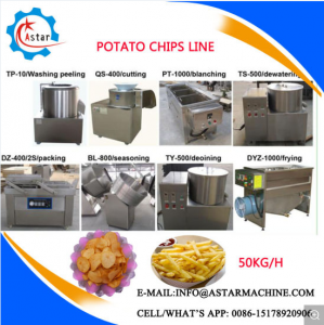 50/100/200kg/H Semi Automatic Potato Chips Production Line for Sale