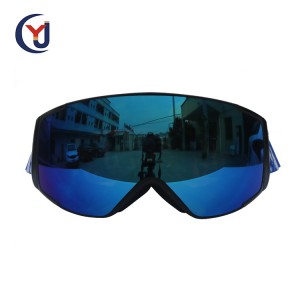 Latest high quality custom brands ski glasses anti fog mirror snowboard sports goggles