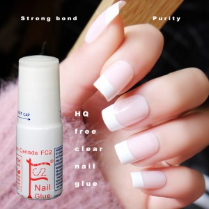 1.5g HQ free(below 200PPM) clear Nail glue nail art for stick fake nail