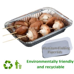 [100 Pack] Aluminum Pans with Lids, Deep Steam Table Pans (900 ML), Aluminum Roasting Pans Disposable, Aluminum Pans for Toaster Oven, Takeout and Catering Aluminum Pans, Foil Pans for Baking, Cooking