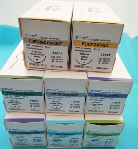 High quality Surgical sutures with needle