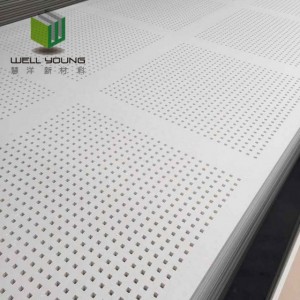 high quality sound absorbing perforated gypsum ceiling board