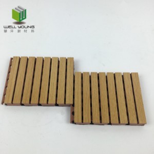 customized  acoustic sound absorbing slotted panel