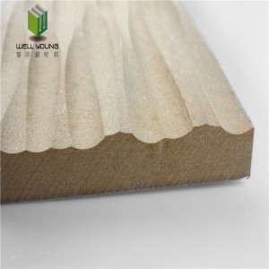 decorative 3D wave MDF panel for wall covering