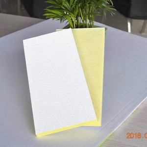 heat insulation sound absorbing fiberglass wool ceiling tiles
