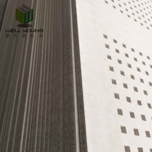 sound damping perforated gypsum acoustic board