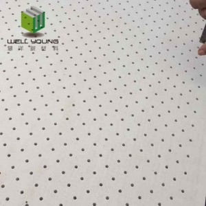 micro hole perforated acoustic panel soundproof gypsum board