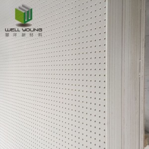 3mm micro square hole perforated gypsum acoustic board