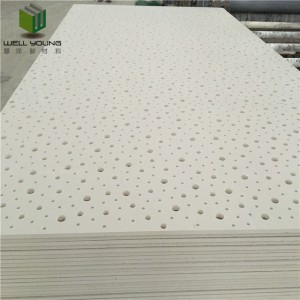 high quality acoustic perforated gypsum ceiling board