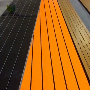 noise reduction slotted acoustic panel for theater