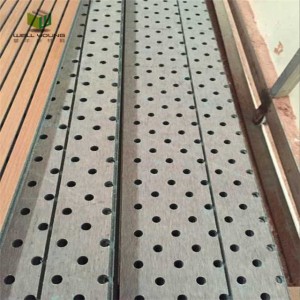 fireproof wooden slotted acoustic mgo wall panel