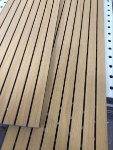 grooved sound absorption mgo acoustic wall panel