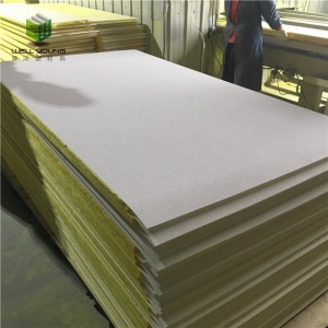fireproof high quality fiberglass wool acoustic panel