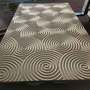 various design 3D MDF decorative panel for interior wall decoration