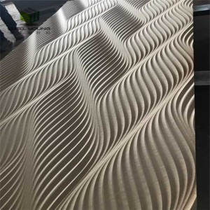 cheap 3D MDF wave interior wall panel
