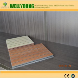 mgo grooved soundproof wall panel for school