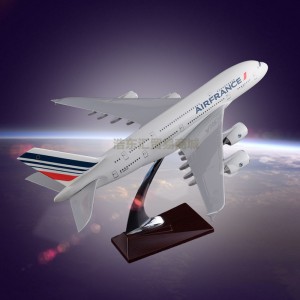 Scale Model Aircraft Resin crafts Airbus 380 Air France Plane Model Engine Blade Hollow Design