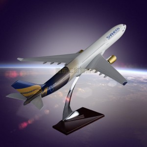 Factory Direct Sales Simulation Airplane Model OEM Airbus 330 SHAHEENAIR Resin Engine Blade Hollow Design