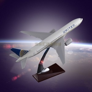 The Model of Aircraft for Sale United Airlines Boeing 777 Resin Engine Blade Hollow Design