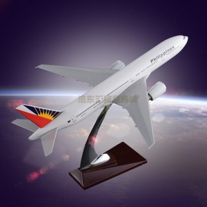 Display Aircraft Model Simulation OEM Boeing 777 Philippine Airlines Emulational Model Plane Resin