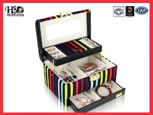Luxury design Multifunction Custom Jewelry Box Big Beatiful Leather Box