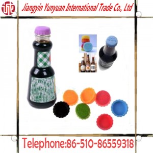 Fashionable 100% Food Grade Silicone Silicon Beer Bottle Cap