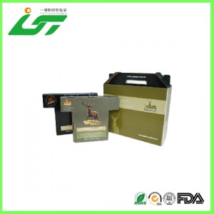 colorful fancy paper storage box hot stamping logo