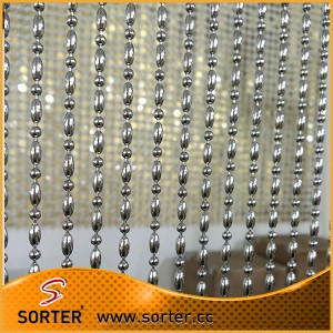 metal bead curtain for space divider and architectural usage