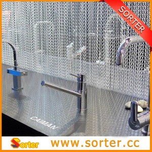 fly screen metal double jack chain for door curtain