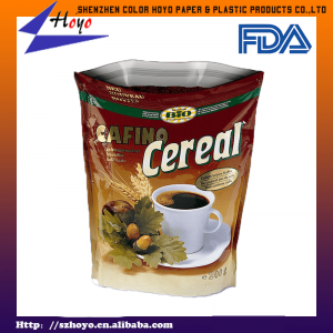 three-side sealed coffee bag/coffee plastic packaging