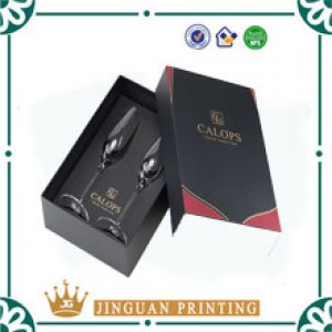 Luxury custom printing logo high quality packaging PU leather wine box
