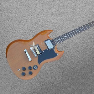 brown Electric Guitar Zebra pickups good sound guitar Classic SG electric guitar hot selling guitarra