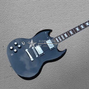 black burst electric guitar Left hand customization black color hardware guitarra Shop ave more style Quality Custom shop
