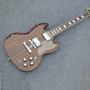 Zebra pickups Pattern  ripple Classic SG electric guitar Best Price Top hot selling guitarra Top Quality LP Custom Shop