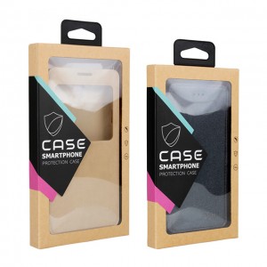 Custom Kraft Paper PVC IPhone X Case Packaging Box