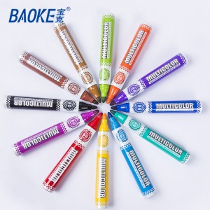 12 Multicolors Custom Whiteboard Marker Pen , with Refill Ink Kids Whiteboard Marker Set