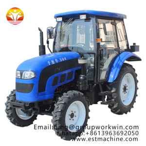 Mini 5X4 40HP Agricultural Tractor LT506 with parts