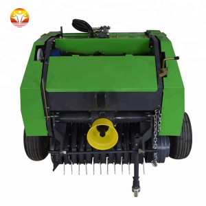 Farm tractor attachment mini round hay baler for sale