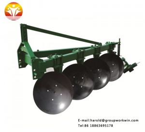 Tractor 3-point connection agricultural round tube disc three-plow