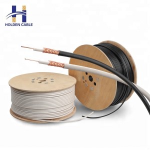 Copper clad aluminum RG6 telecommunication coaxial cable